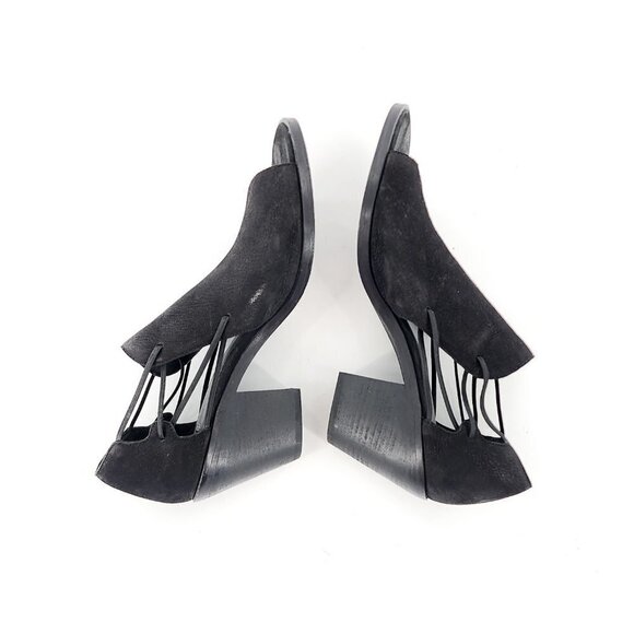 EILEEN FISHER Nikki Peep Toe Sandal Black - Picture 10 of 15